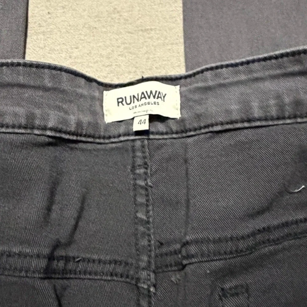 Runaway Los Angeles Rush Mens Grey Distressed Moto Biker Slim Jeans Size 44 NWT